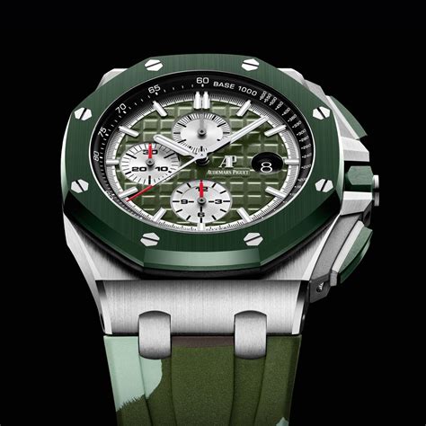 audemars piguet royal oak offshore green|royal oak offshore retail price.